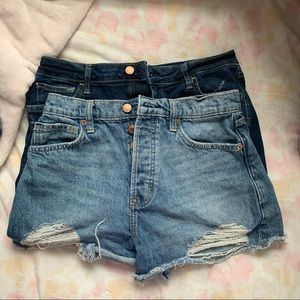3 PAIRS OF JEAN SHORTS